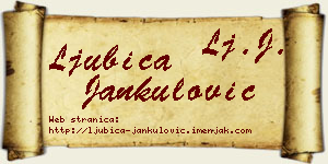 Ljubica Jankulović vizit kartica
